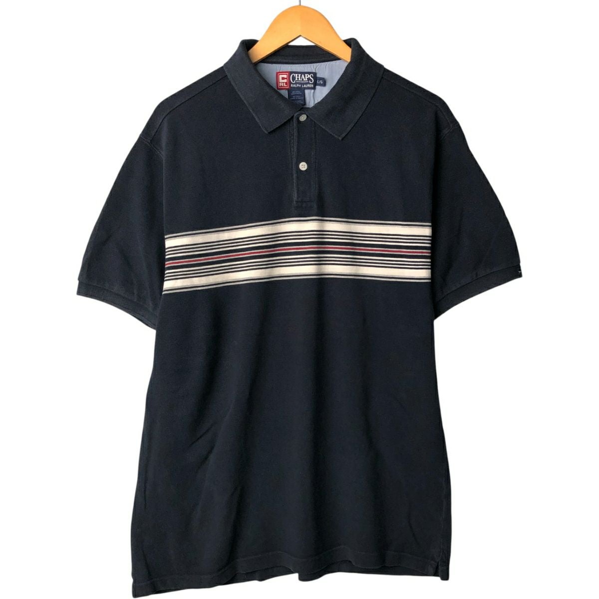 古着 ラルフローレン Ralph Lauren CHAPS チャップス 長袖 ポロシャツ