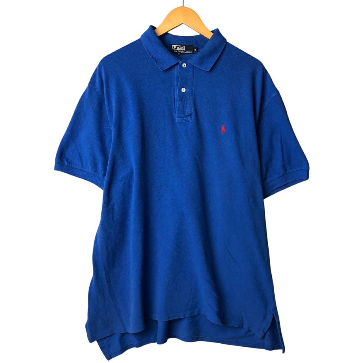 ポロ・ラルフローレン 青 半袖ポロシャツ MADRID 2 古着 90年代 ラルフローレン Ralph Lauren POLO by Ralph Lauren 半袖