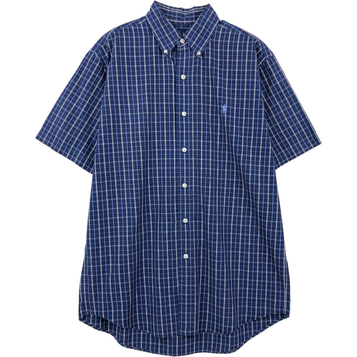 古着 ラルフローレン Ralph Lauren CUSTOM FIT パッチワーク 半袖