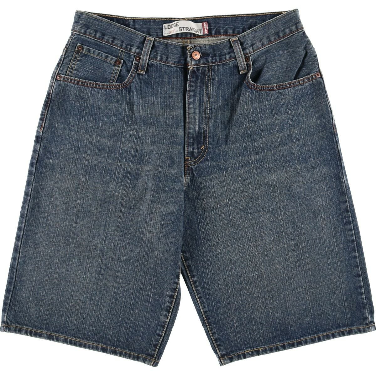 バギーデニムショーツ リーバイス 569 古着 古着 リーバイス Levis 569 LOOSE STRAIGHT デニムショーツ ハーフ