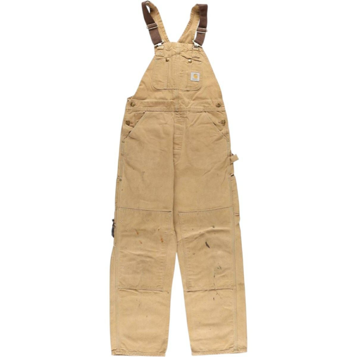 古着 カーハート Carhartt ダブルニー ダック オーバーオール USA製