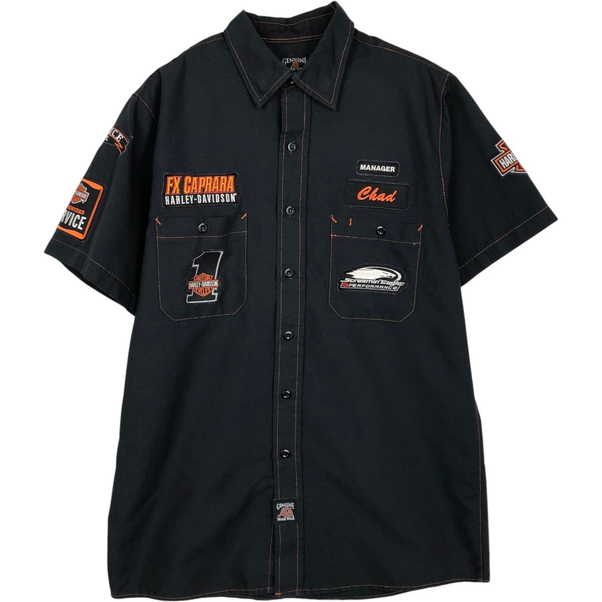 古着 ハーレーダビッドソン Harley-Davidson GENUINE WORK WEAR 隠し