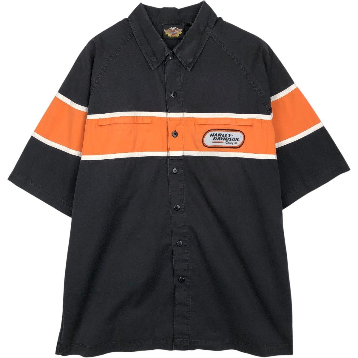 古着 ハーレーダビッドソン Harley-Davidson 半袖 ワークシャツ