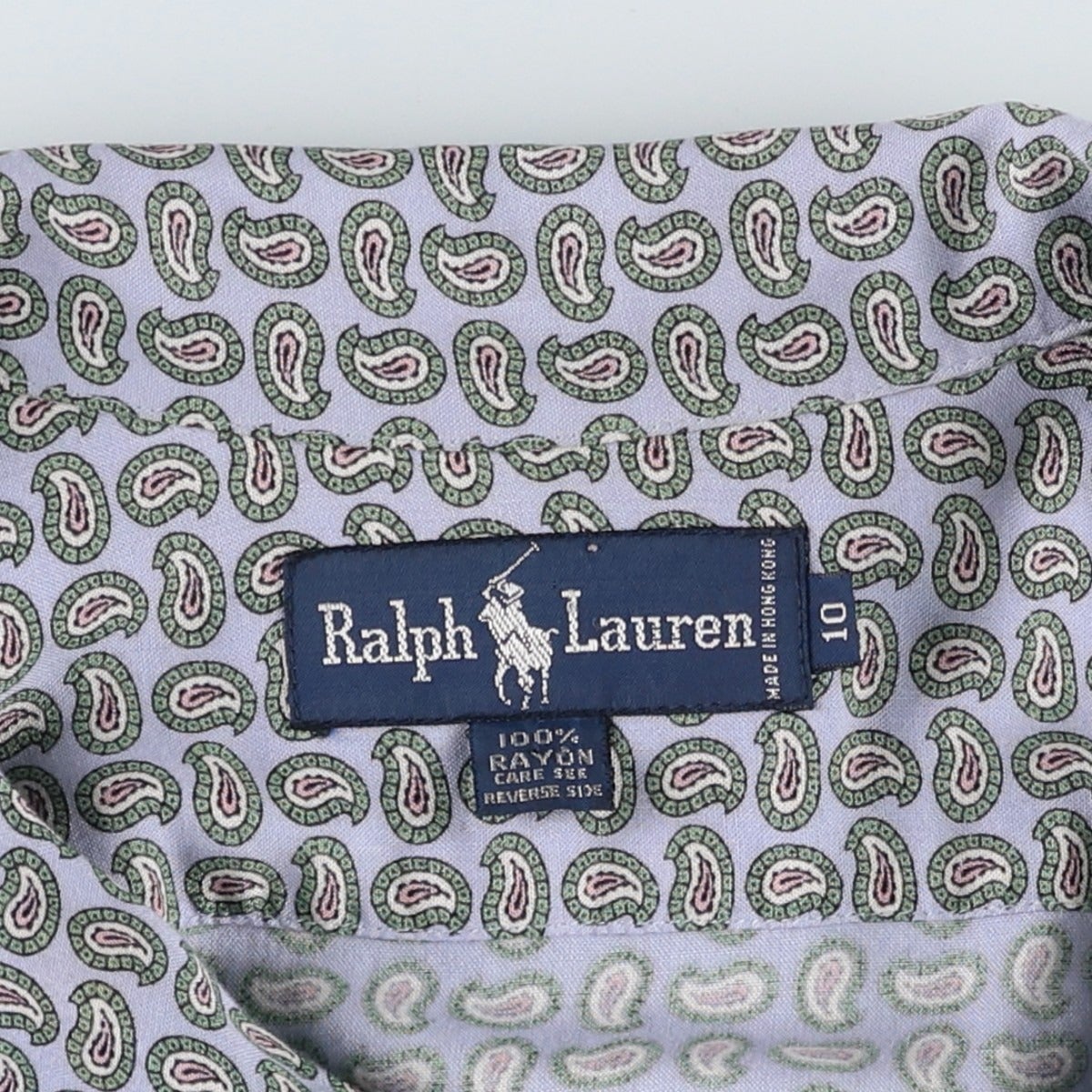 古着 ラルフローレン Ralph Lauren 総柄 ペイズリー柄 ロング オープン