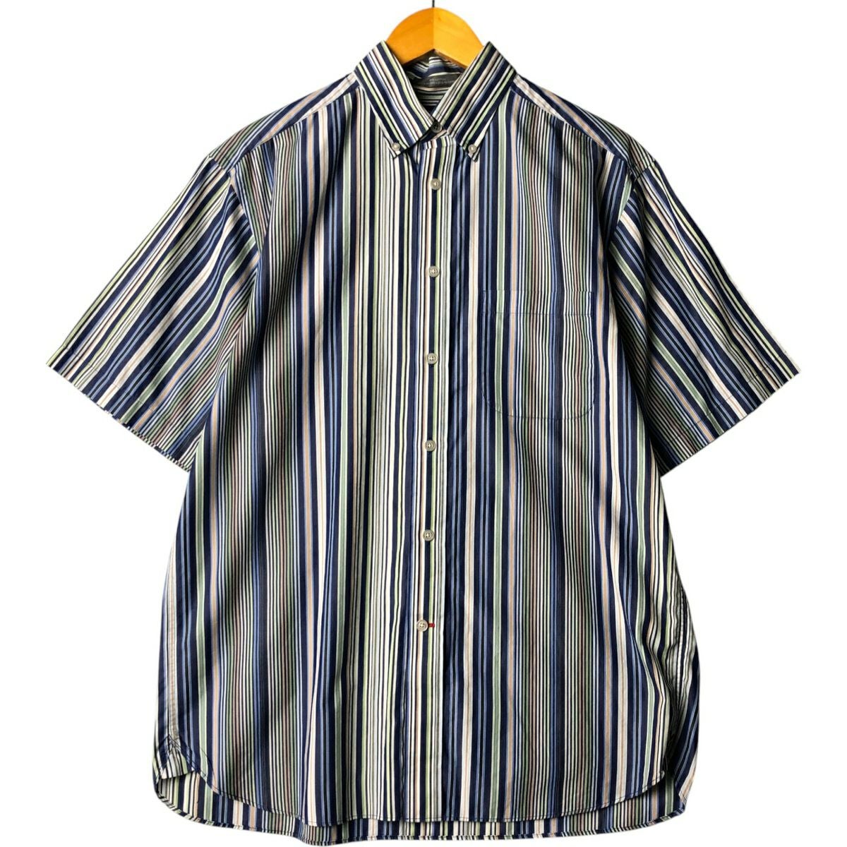 古着 70年代 FILENE'S 半袖 ストライプシャツ メンズM相当 ヴィンテージ /eaa553609 古着 70年代 FILENES 半袖 ストライプシャツ メンズM相当 ヴィンテージ