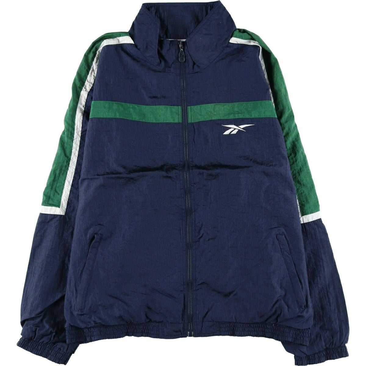 古着 90～00年代 リーボック Reebok Vネック カレッジ ウォームアップ