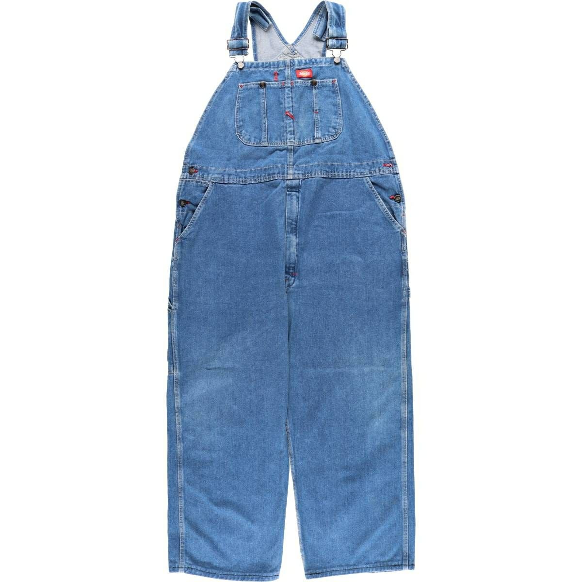 古着 ビッグサイズ ディッキーズ Dickies デニムオーバーオール メンズ