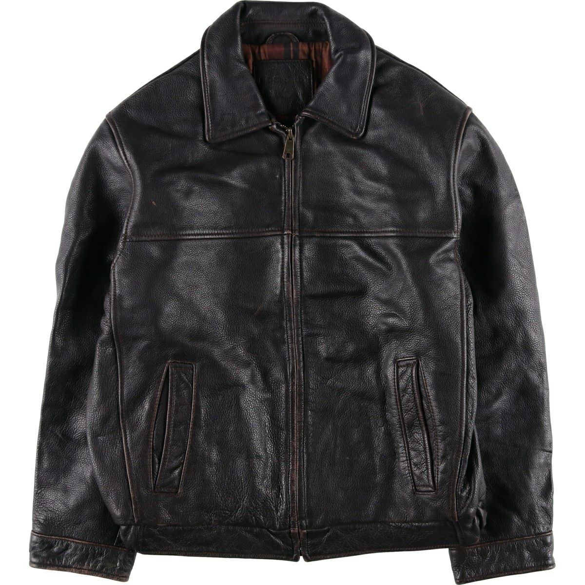 古着 ドッカーズ DOCKERS PREMIUM スイングトップタイプ レザー