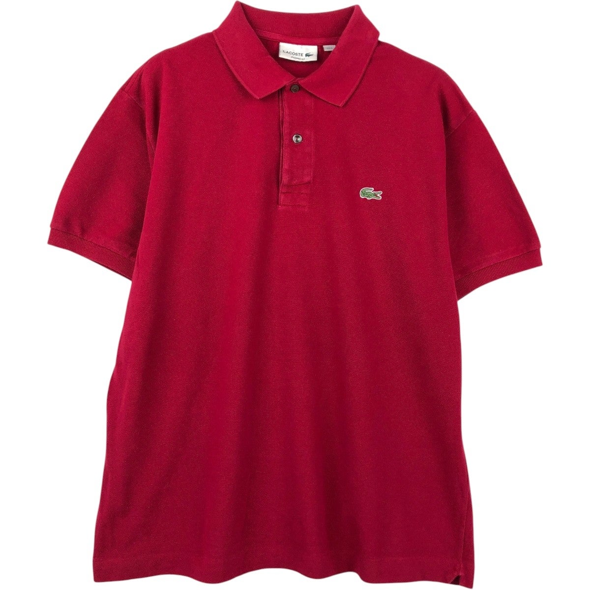古着 ラコステ LACOSTE CLASSIC FIT Vネック コットンニットセーター 7