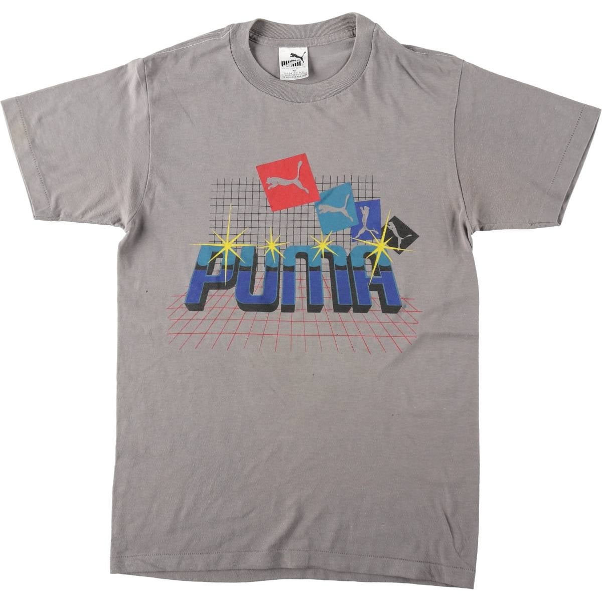 古着 90～00年代 プーマ PUMA ロゴプリントTシャツ メンズM相当