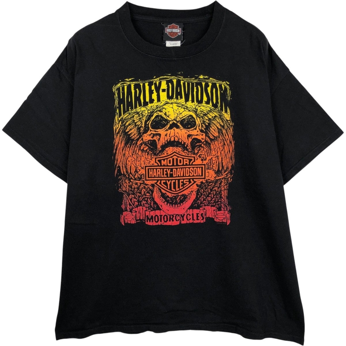 古着 ハーレーダビッドソン Harley-Davidson ドクロ柄 スカル柄