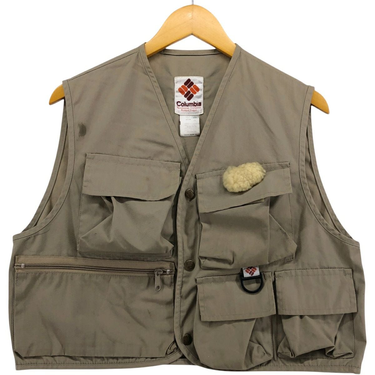 古着 90年代 コロンビア Columbia PFG 白タグ フィッシングベスト