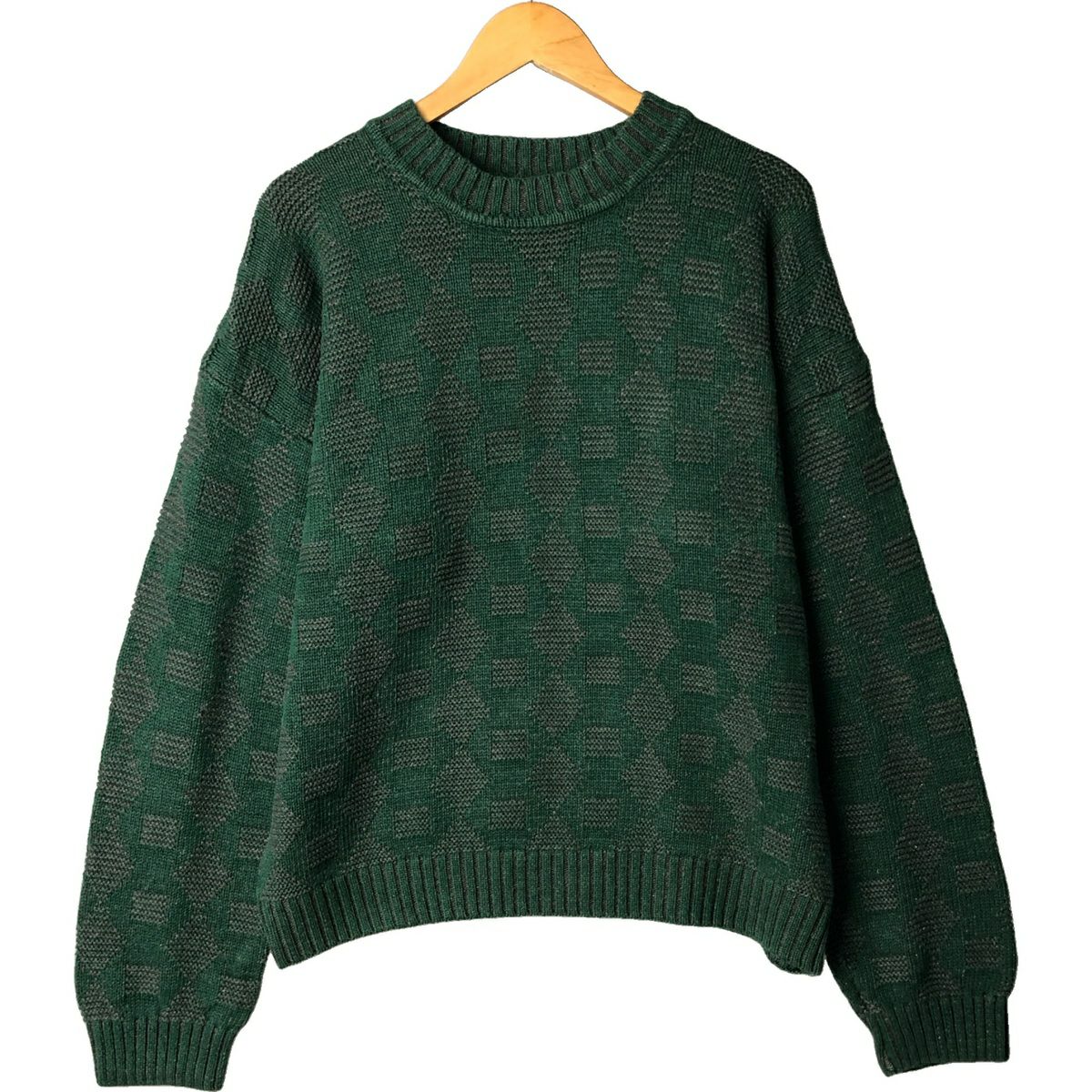 古着 90年代 MICHAEL GERALD 総柄 ニットセーター メンズXL相当