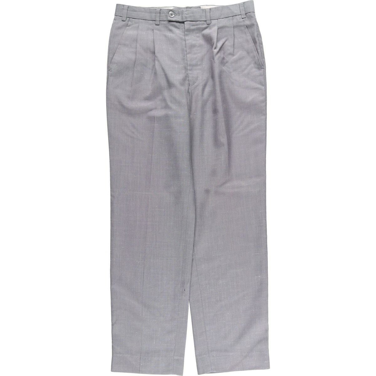 古着 ROUNDTREE＆YORKE ツータック スラックスパンツ メンズw33相当/eaa569288 古着 ROUNDTREE＆YORKE ツータック スラックスパンツ メンズw33相当