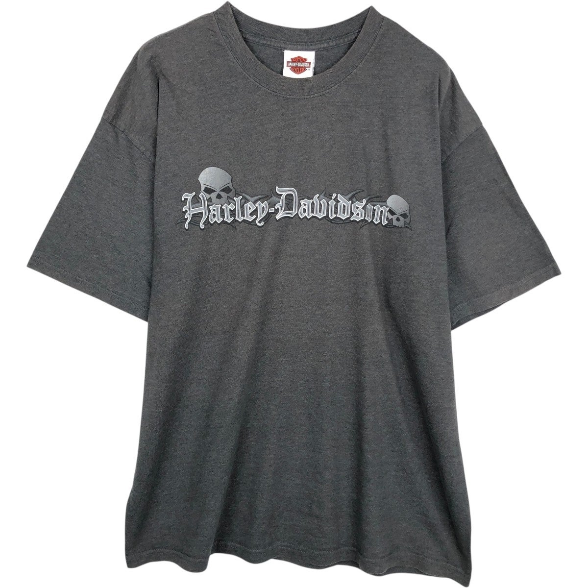 90s〜00s ハーレーダビッドソン スカルヘッド モーターサイクル Tシャツ 古着 00年代 ハーレーダビッドソン Harley-Davidson ドクロ柄 スカル柄
