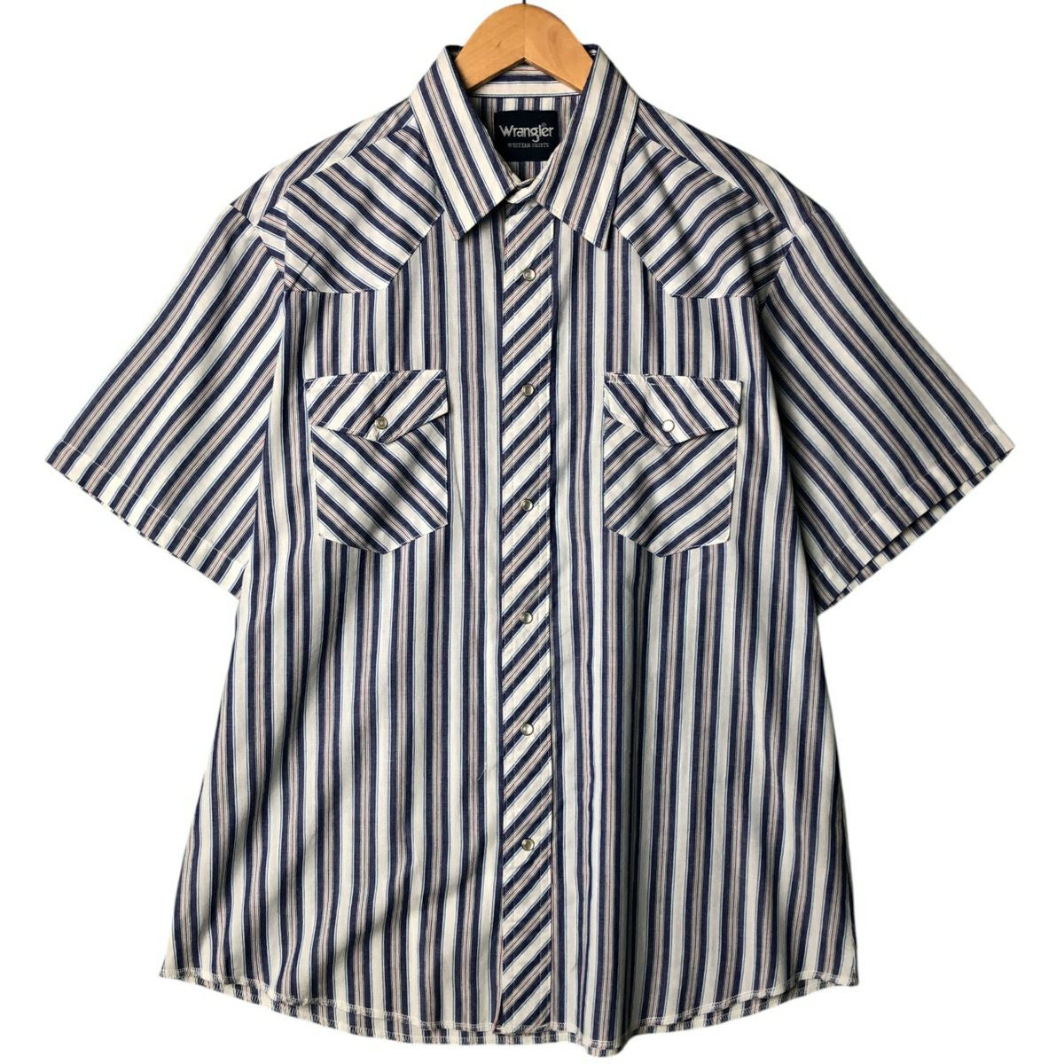 古着 ラングラー Wrangler 半袖 デニムシャツ メンズM相当 /eaa562044