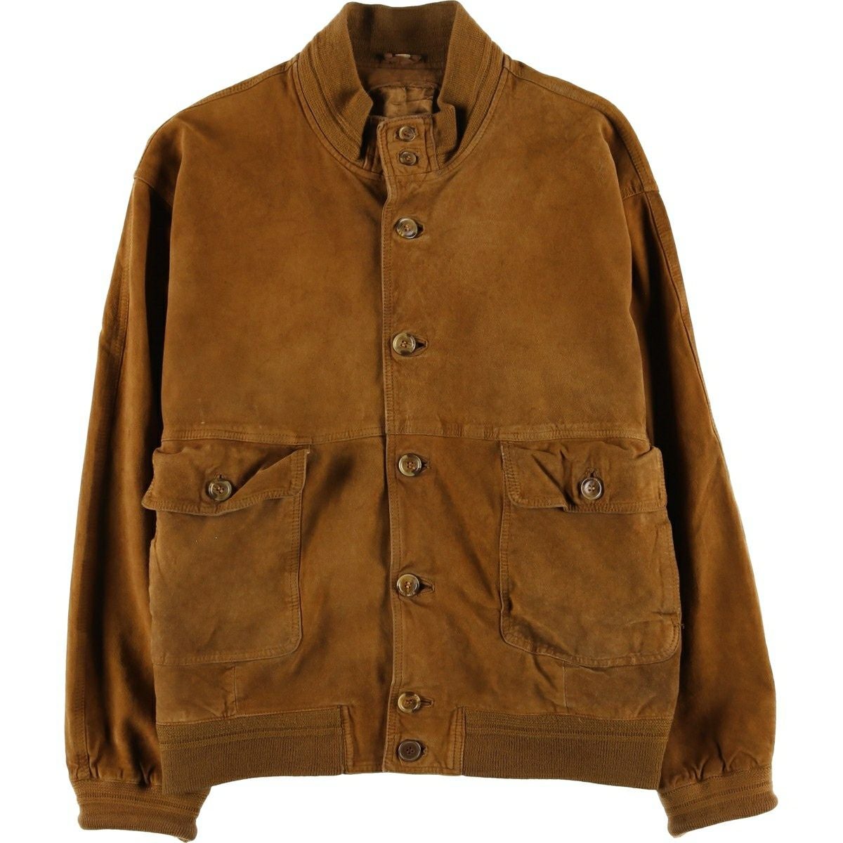 古着 MADDOX バルスタージャケット スエードレザーブルゾン メンズL