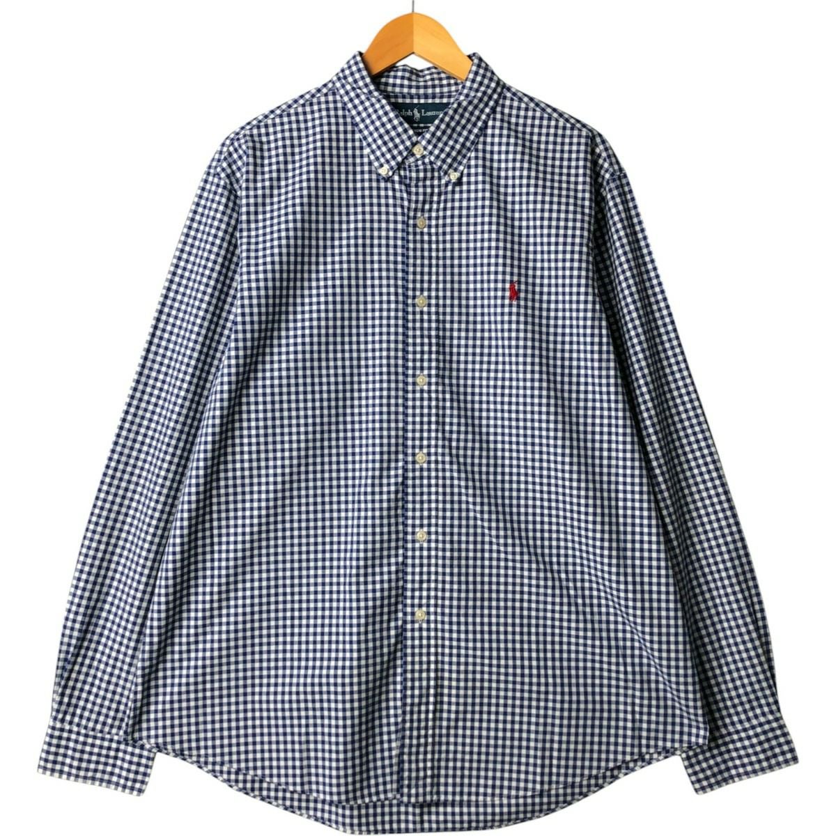 古着 ラルフローレン Ralph Lauren CUSTOM FIT ボーダー柄 長袖 ラガー