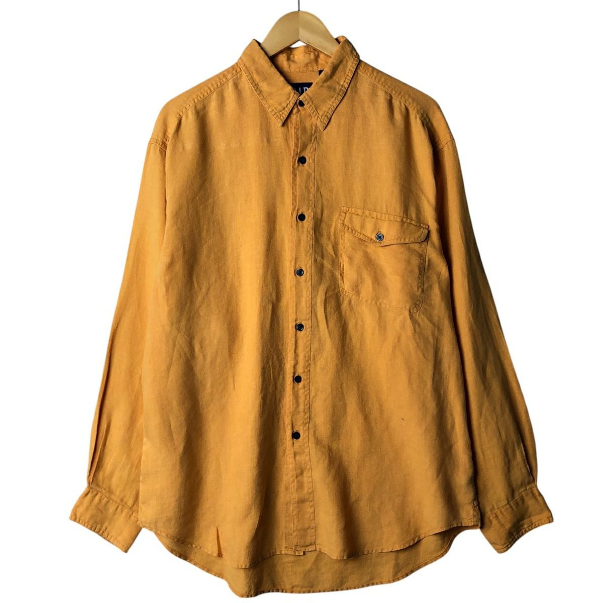 古着 90年代 ギャップ GAP オールドギャップ 長袖 リネンシャツ メンズ