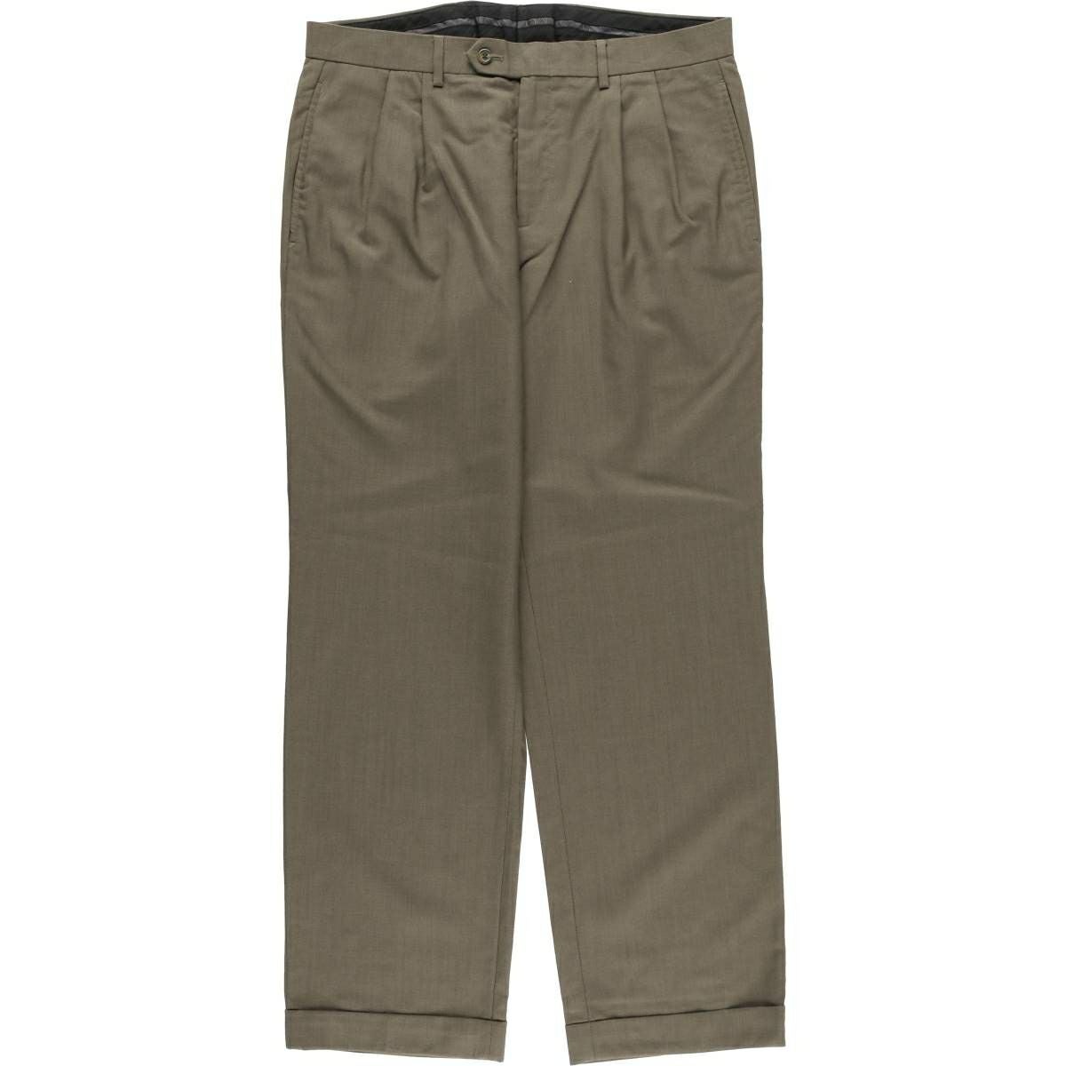 古着 ラルフローレン Ralph Lauren LAUREN ローレン ツータック ウール