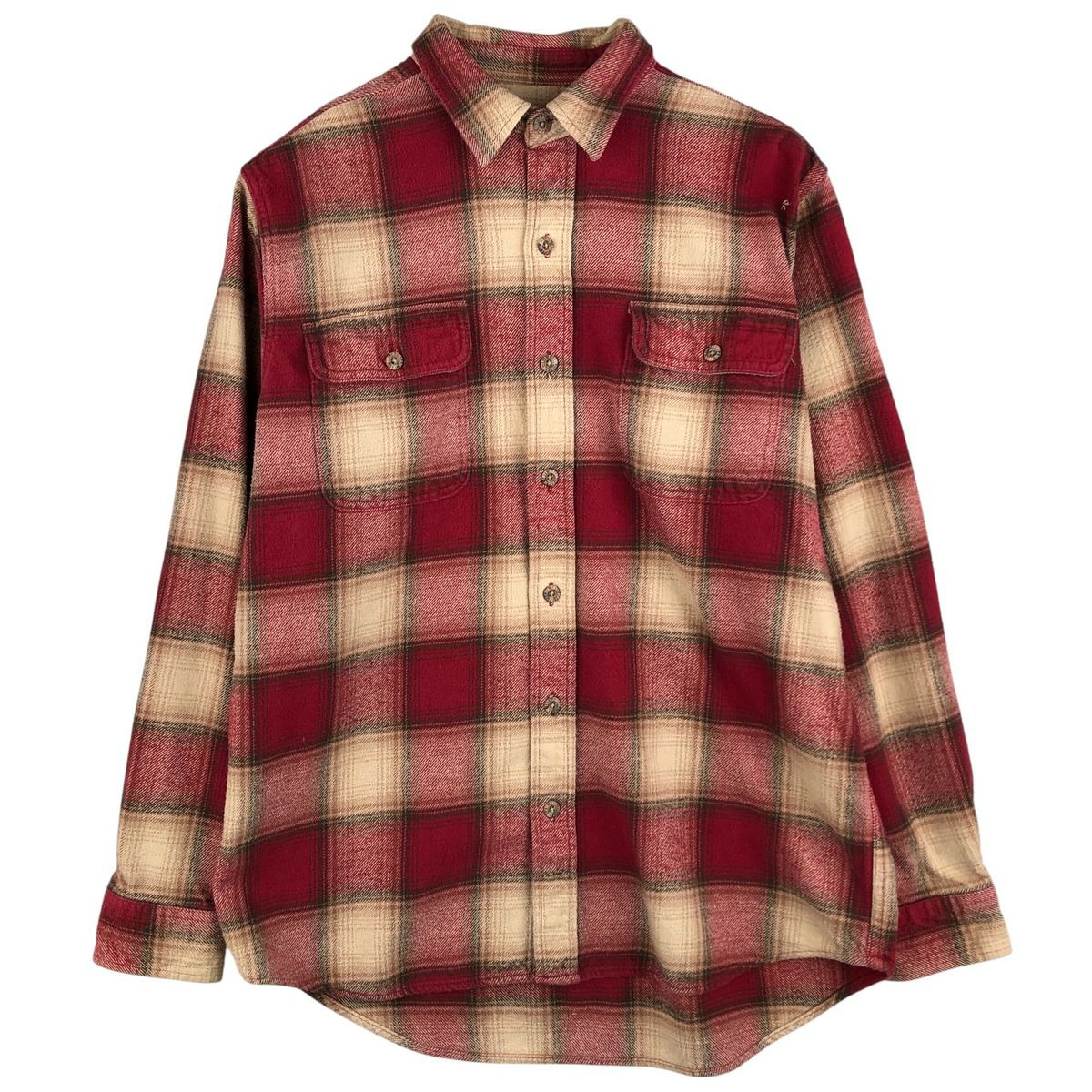 古着 フィールドアンドストリーム FIELD&STREAM オンブレチェック 長袖