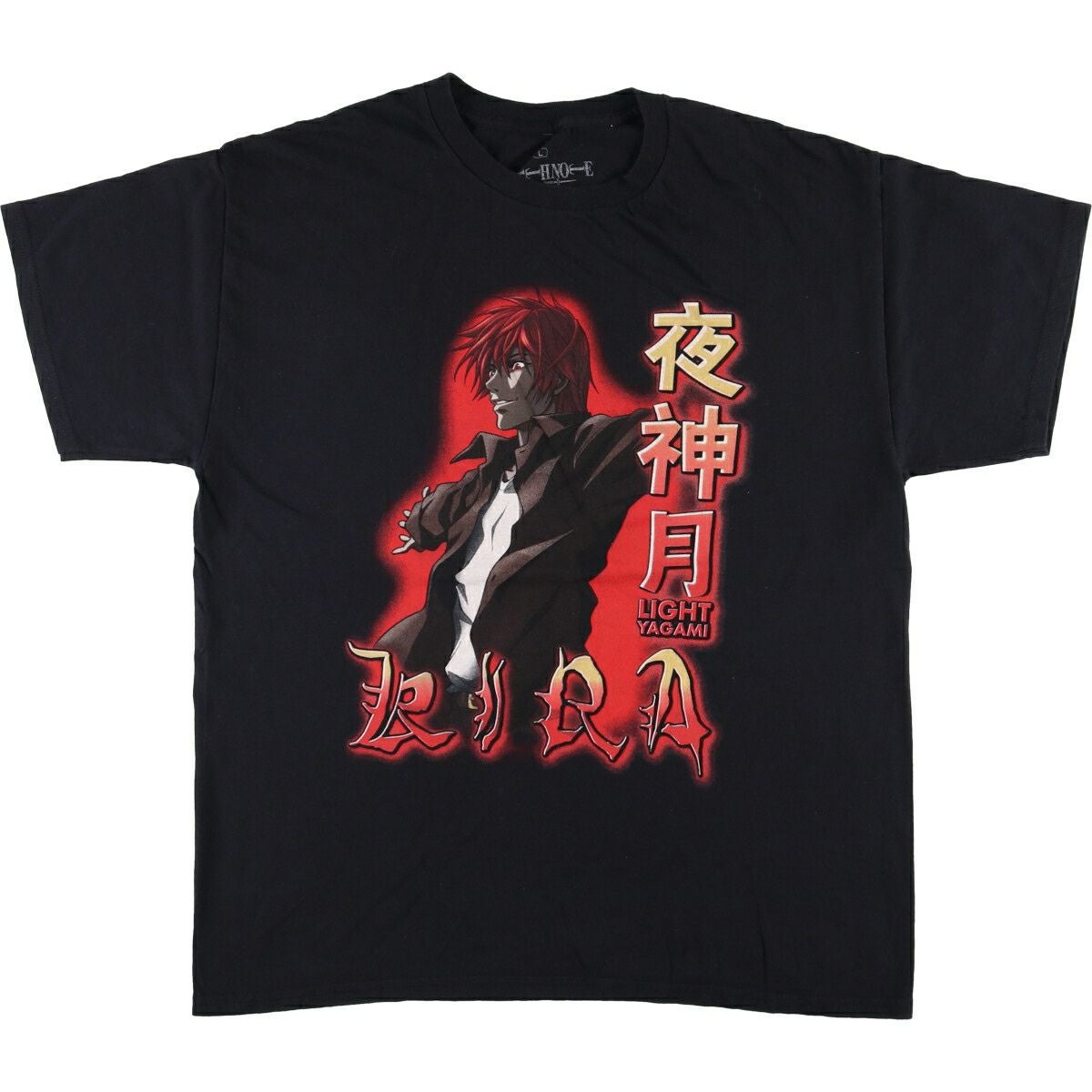 古着 DEATH NOTE デスノート アニメ キャラクタープリントTシャツ
