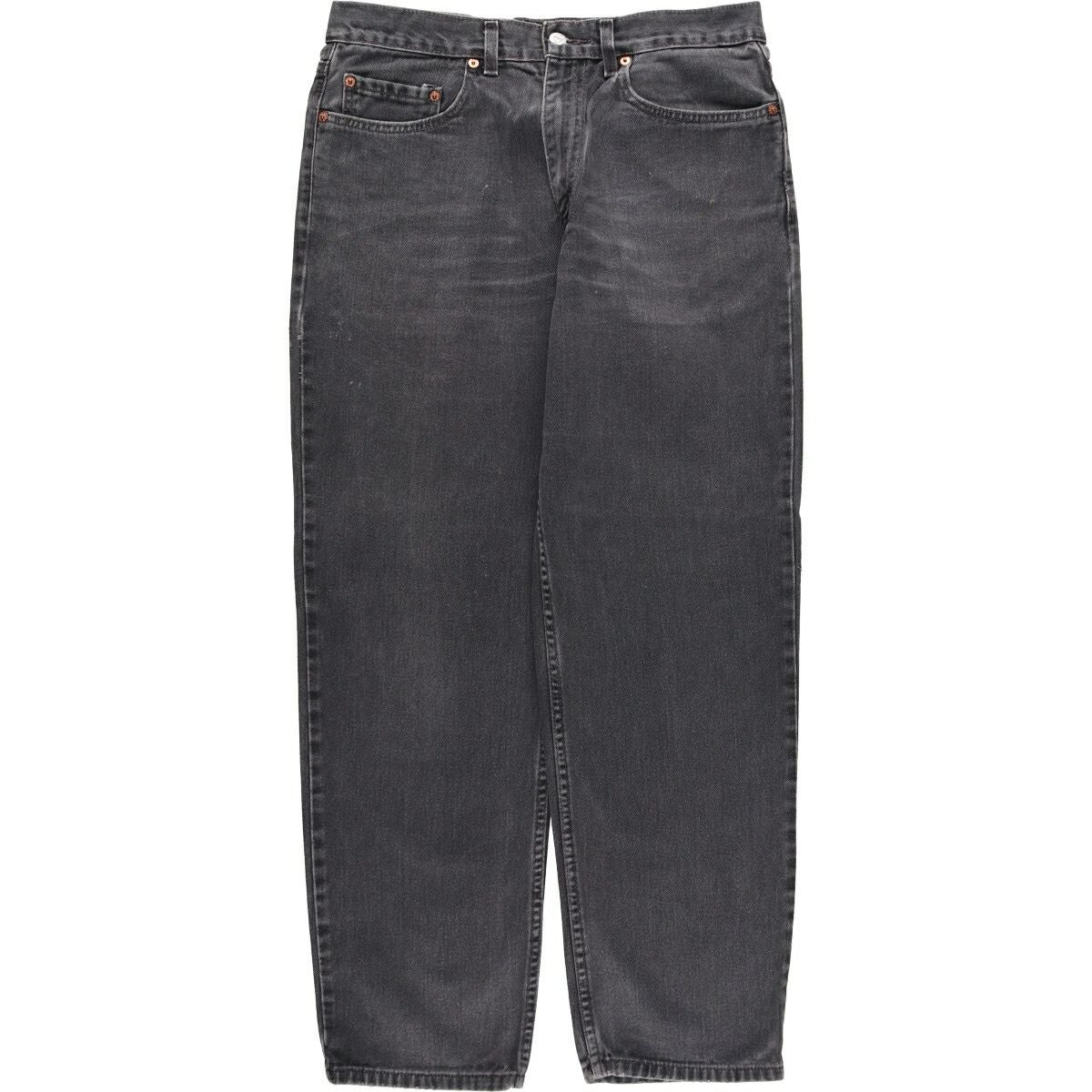 古着 00年代 リーバイス Levis 550 RELAXED FIT ブラックデニム