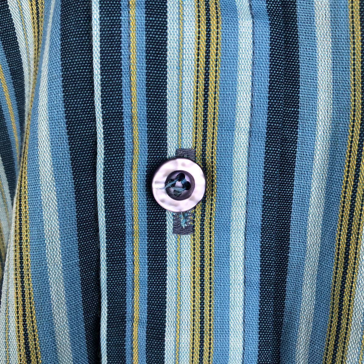 古着 60年代 ペニーズ Penney's TOWN CRAFT 総柄 ストライプ柄 長袖 パジャマシャツ メンズM ヴィンテージ /evb001180 古着 60年代～ タウンクラフト TOWN CRAFT PENN-PREST ペン プレスト