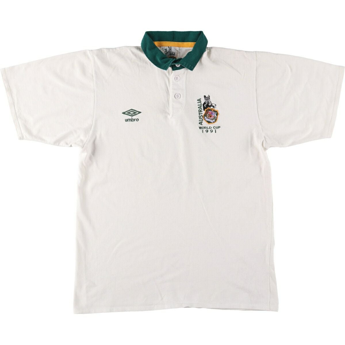 古着 90～00年代 アンブロ UMBRO イングランド代表 パイル地 襟付き