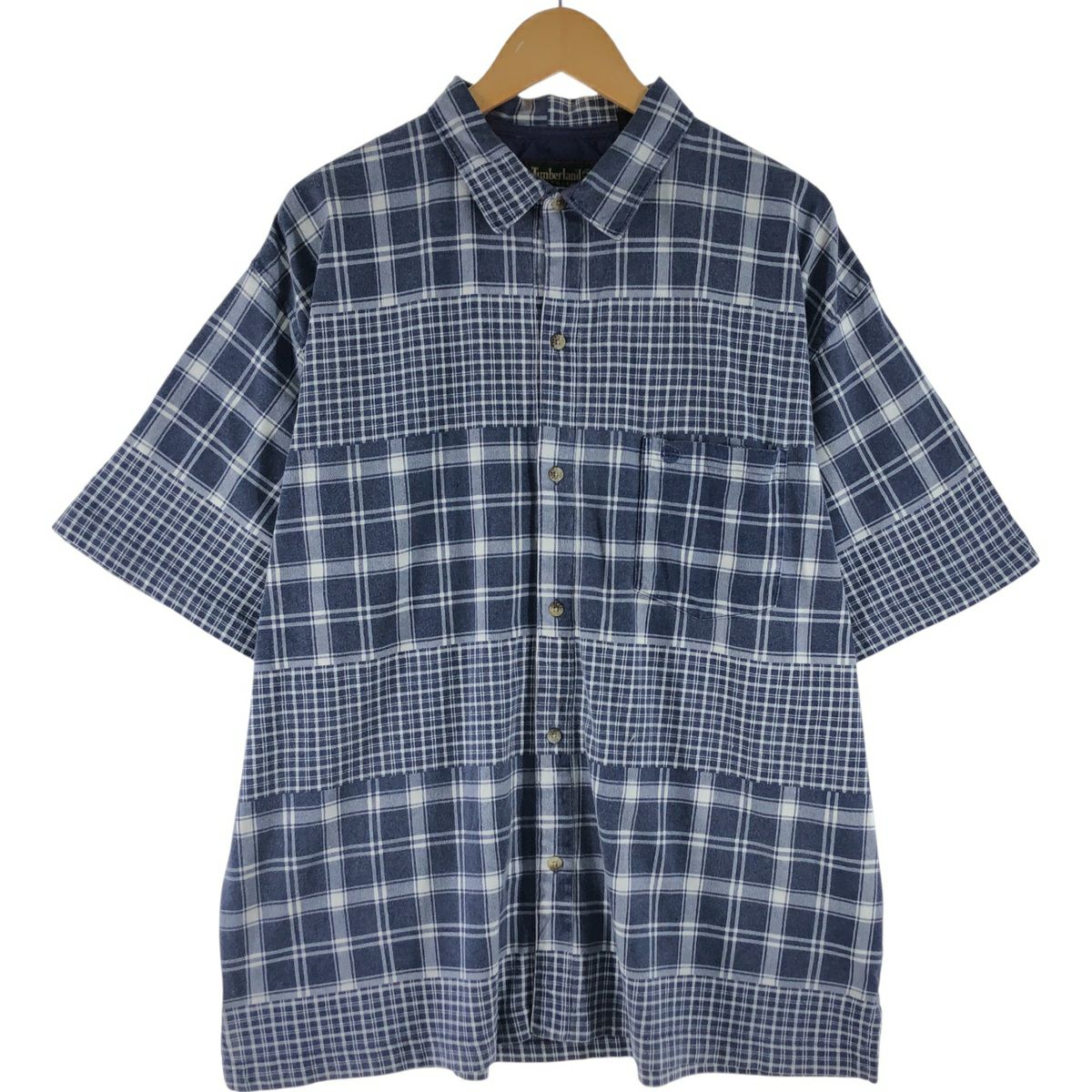 古着 パタゴニア Patagonia 52998SS シアサッカー 半袖 チェックシャツ