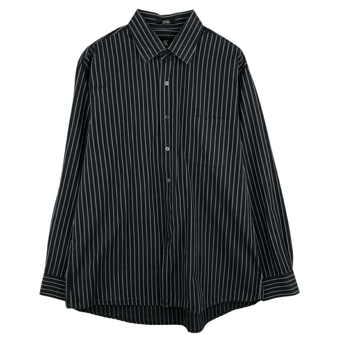古着 90年代 カルバンクライン Calvin klein JEANS ストライプ柄 長袖