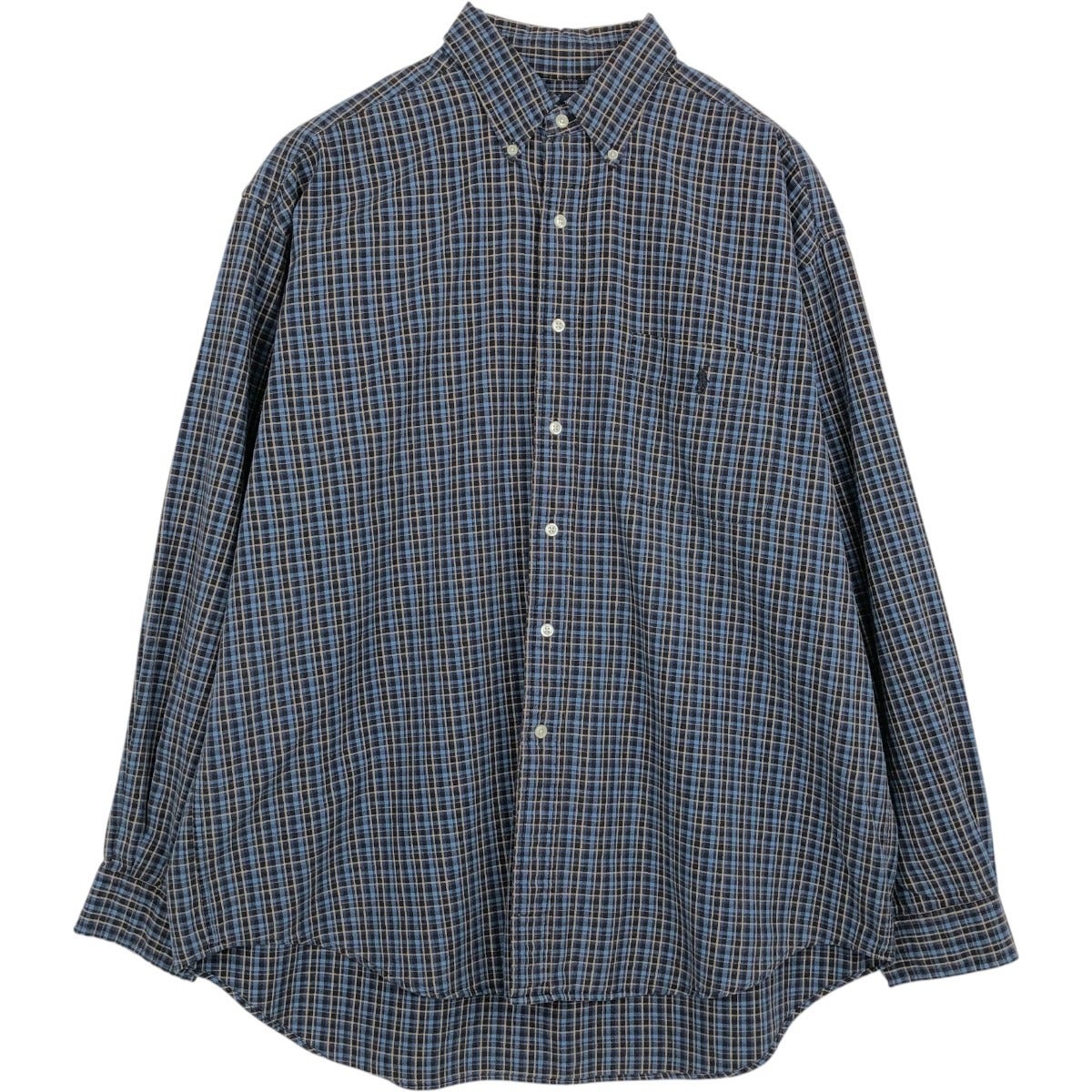 古着 ラルフローレン Ralph Lauren BIG SHIRT 長袖 ボタンダウンチェックシャツ メンズXL相当/eaa650144 古着 ラルフローレン Ralph Lauren BIG SHIRT 長袖 ボタンダウン