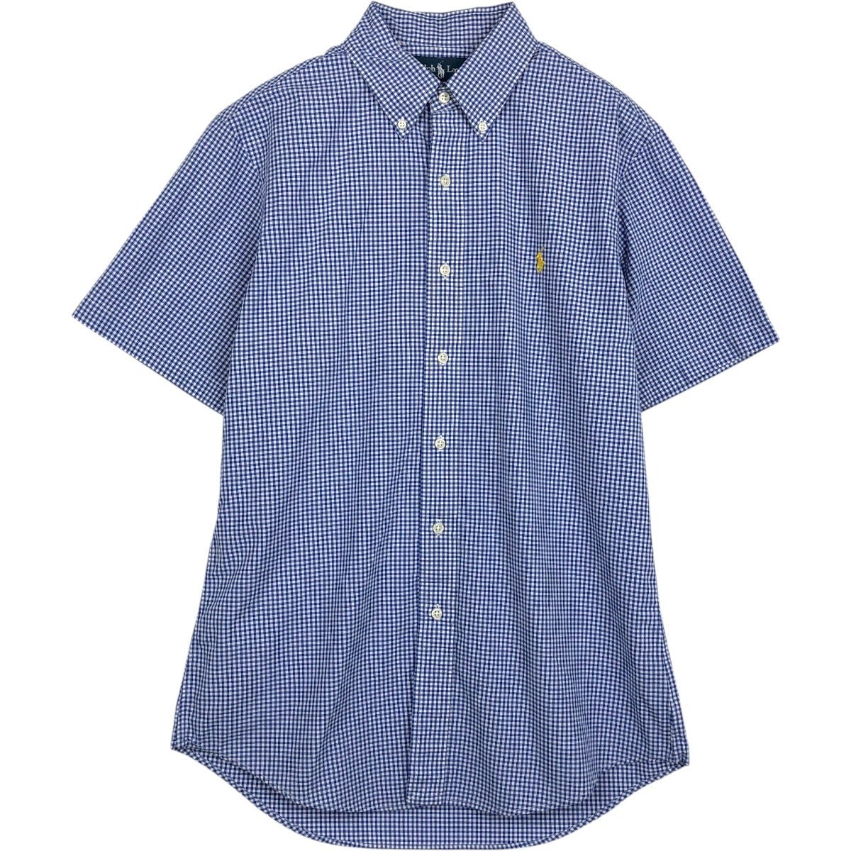 古着 ラルフローレン Ralph Lauren CUSTOM FIT ギンガムチェック 半袖