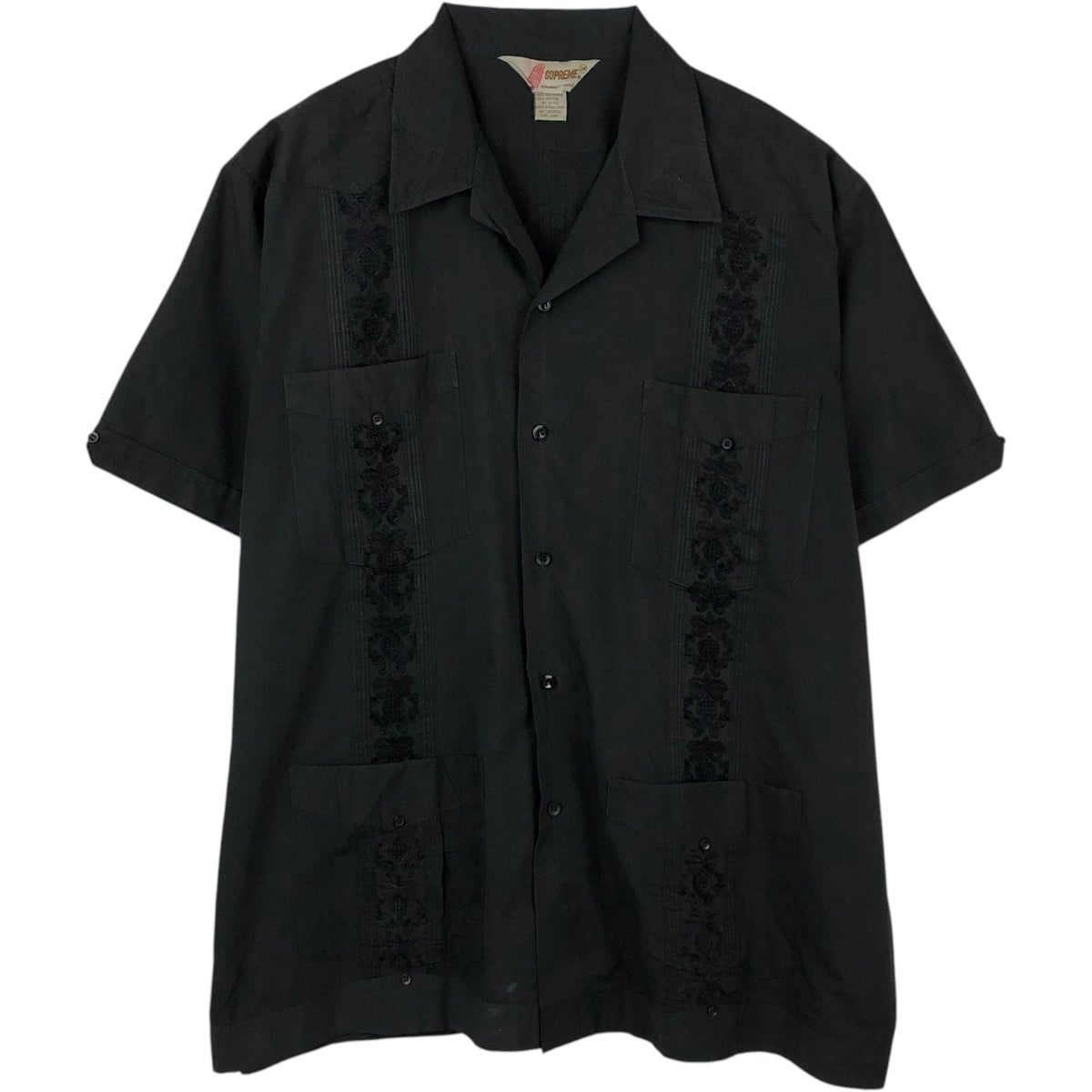 古着 80～90年代 YUCA CHEN 半袖 オープンカラー メキシカンシャツ