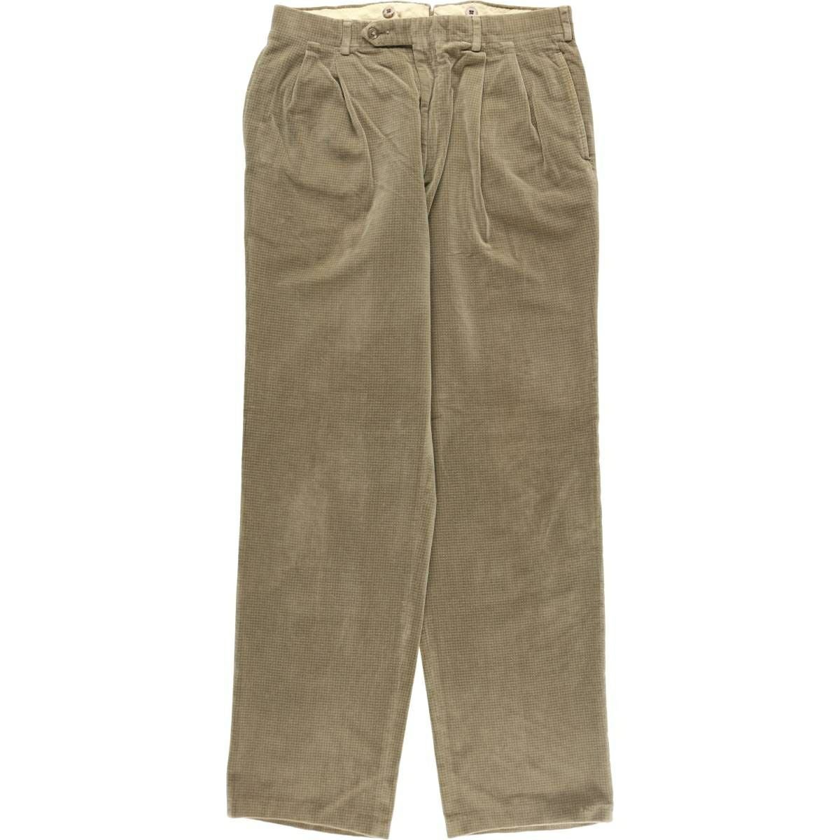 古着 ～90年代 WRINKLE RESISTANT 千鳥格子柄 ウールパンツ スラックス