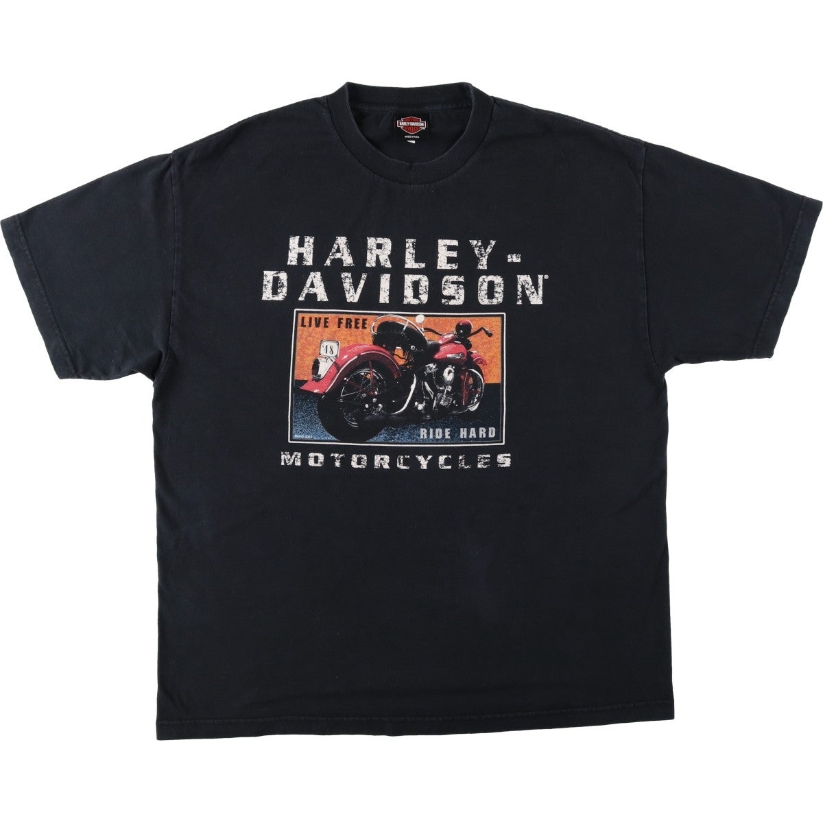 古着 ハーレーダビッドソン Harley-Davidson オオカミ柄 モーター