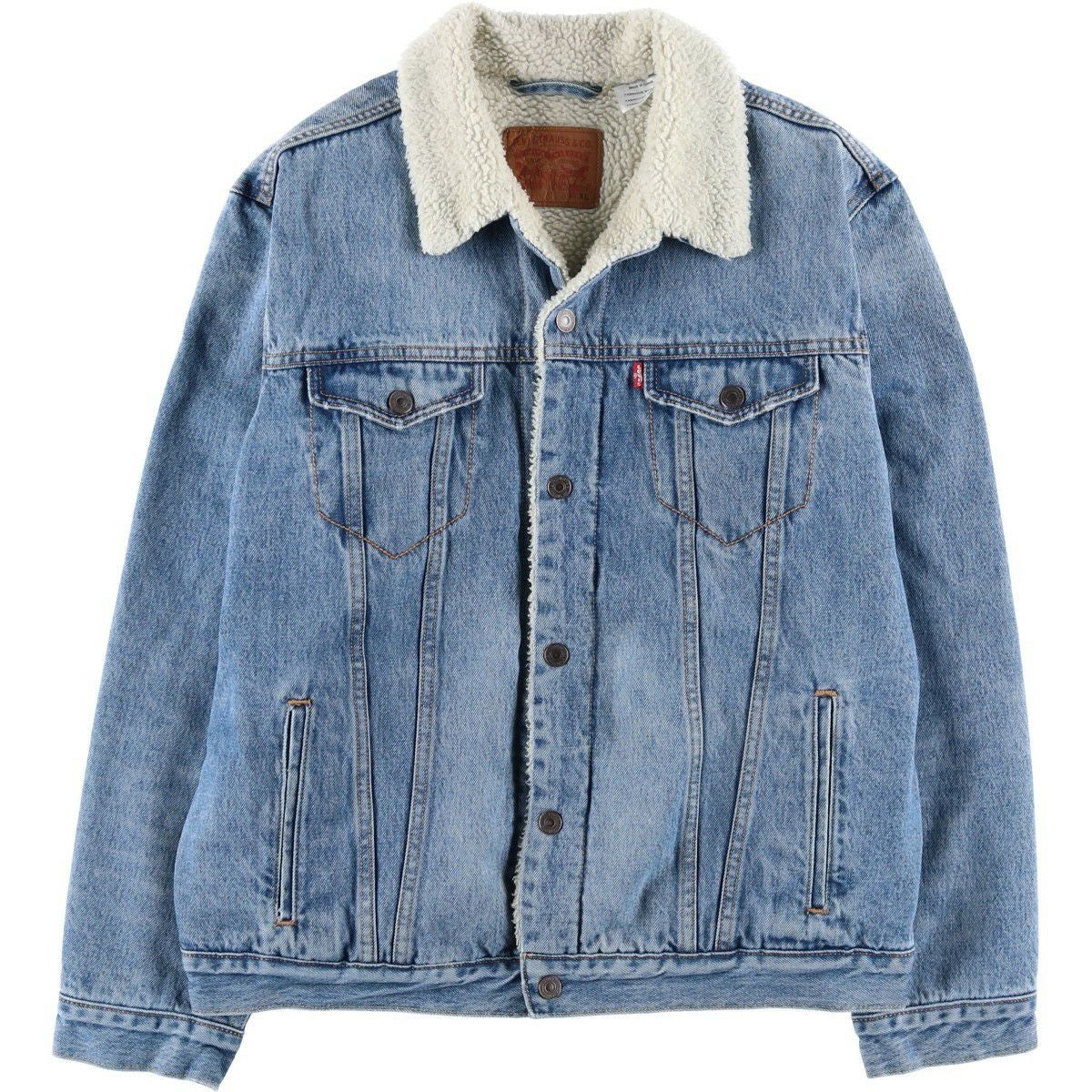古着 リーバイス Levi's 中綿入り デニムボアジャケット メンズXL相当/eaa459306 古着 リーバイス Levis 中綿入り デニムボアジャケット メンズXL相当
