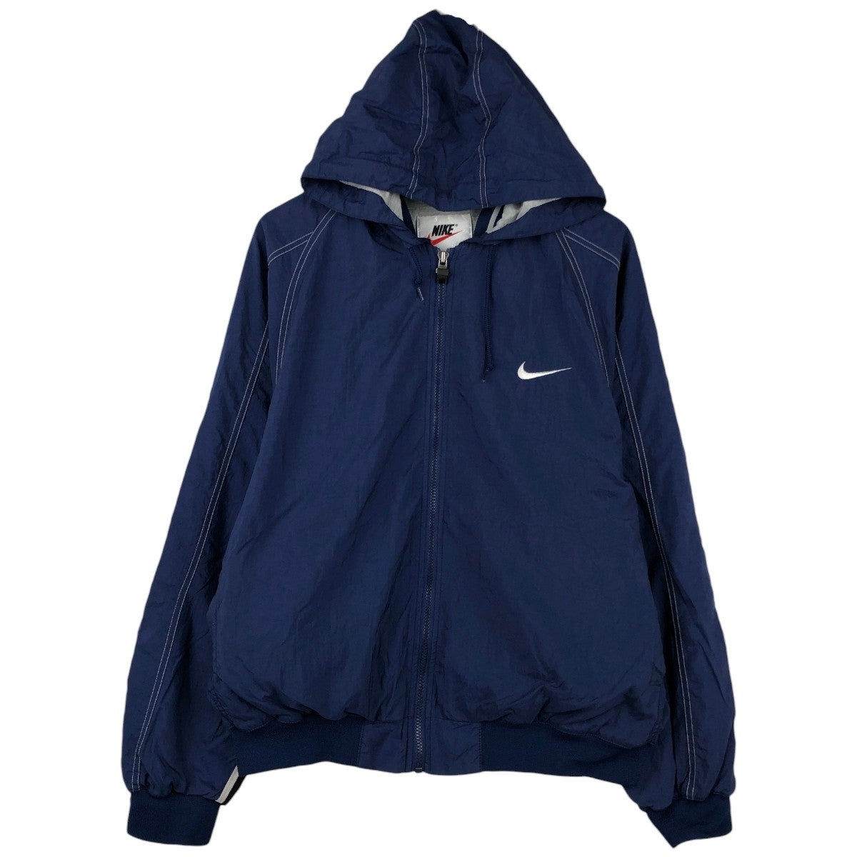 古着 90年代 ナイキ NIKE ハーフジップ ナイロンパーカー メンズM相当
