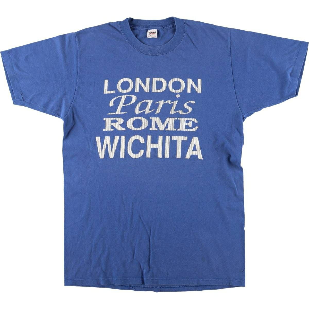 古着 90年代 H.WOLF and SONS プリントTシャツ USA製 メンズL相当