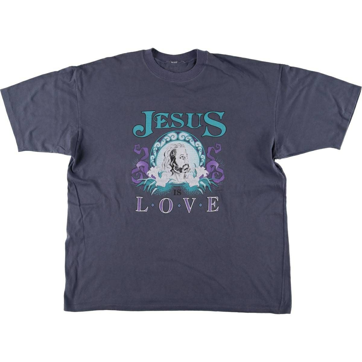 古着 90年代 ピューリタン PURITAN Vネック ボーダーTシャツ メンズXL