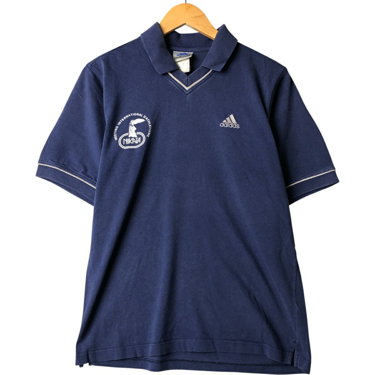 アディダス 半袖Tシャツ ポロシャツ 古着 アディダス adidas 半袖 ポロシャツ メンズL相当 /eaa571884
