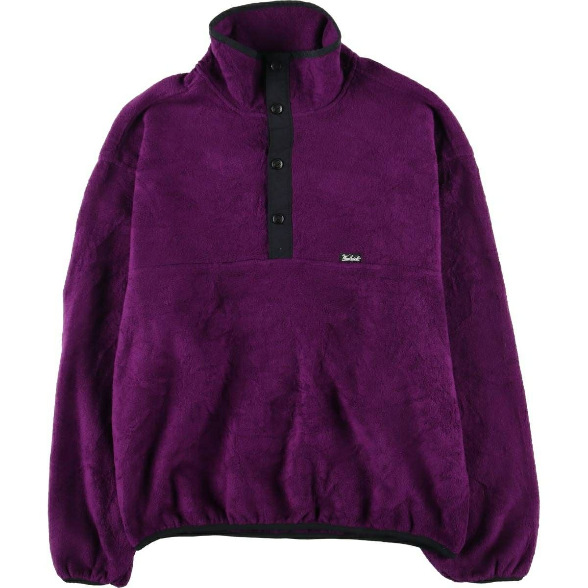 希少品　70s-80s woolrich シンチラスナップT USA製 フリース 古着 80年代 ウールリッチ WOOLRICH スナップT ハーフスナップ