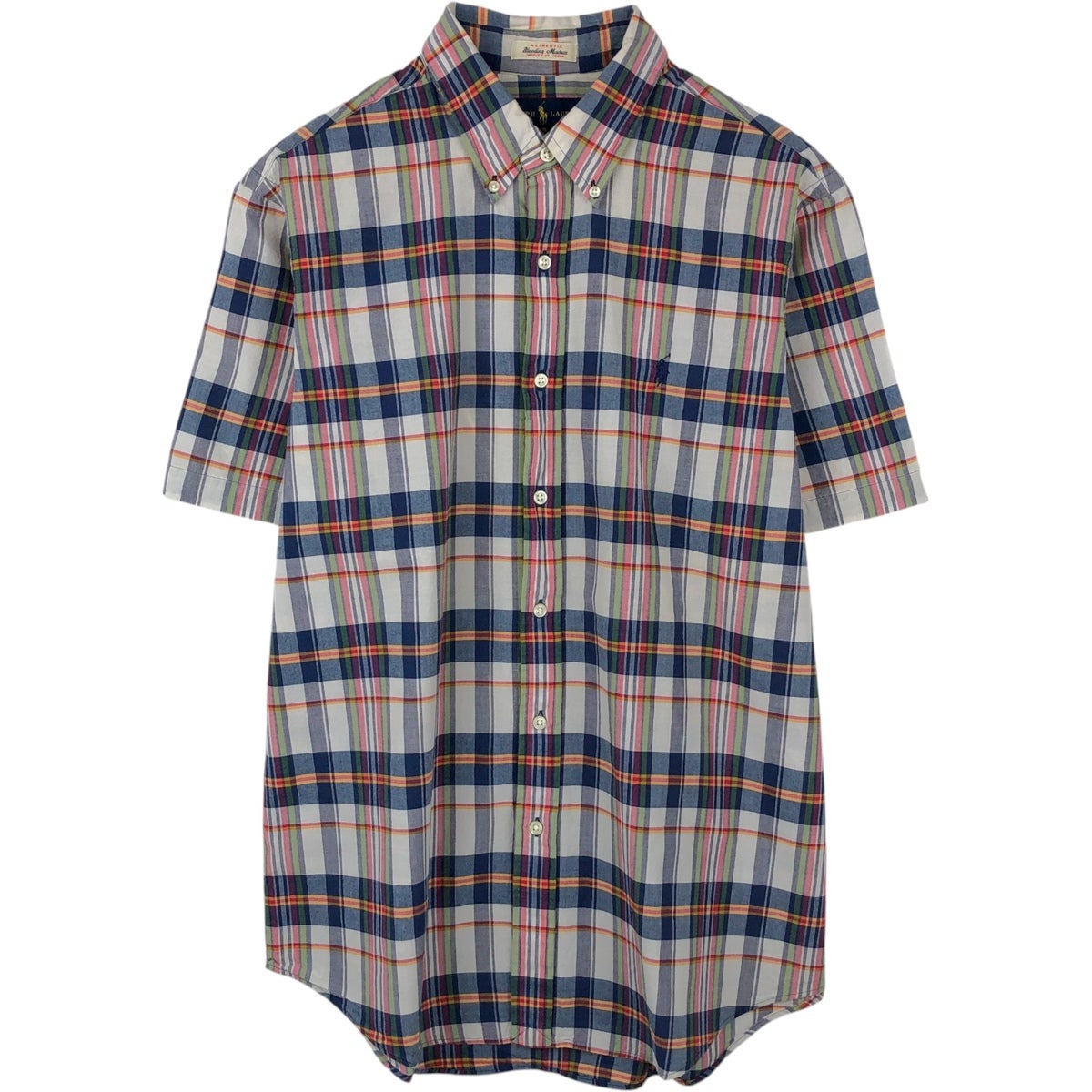 古着 ラルフローレン Ralph Lauren PURCELL マドラスチェック 半袖