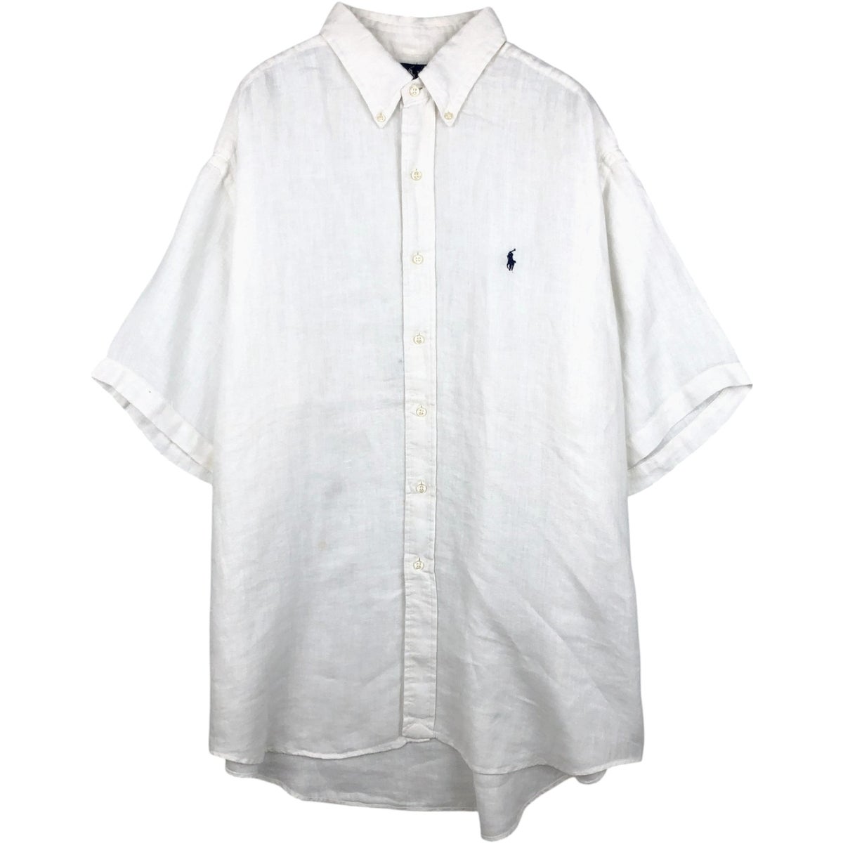 古着 ラルフローレン Ralph Lauren BLAKE 半袖 リネン ボタンダウン