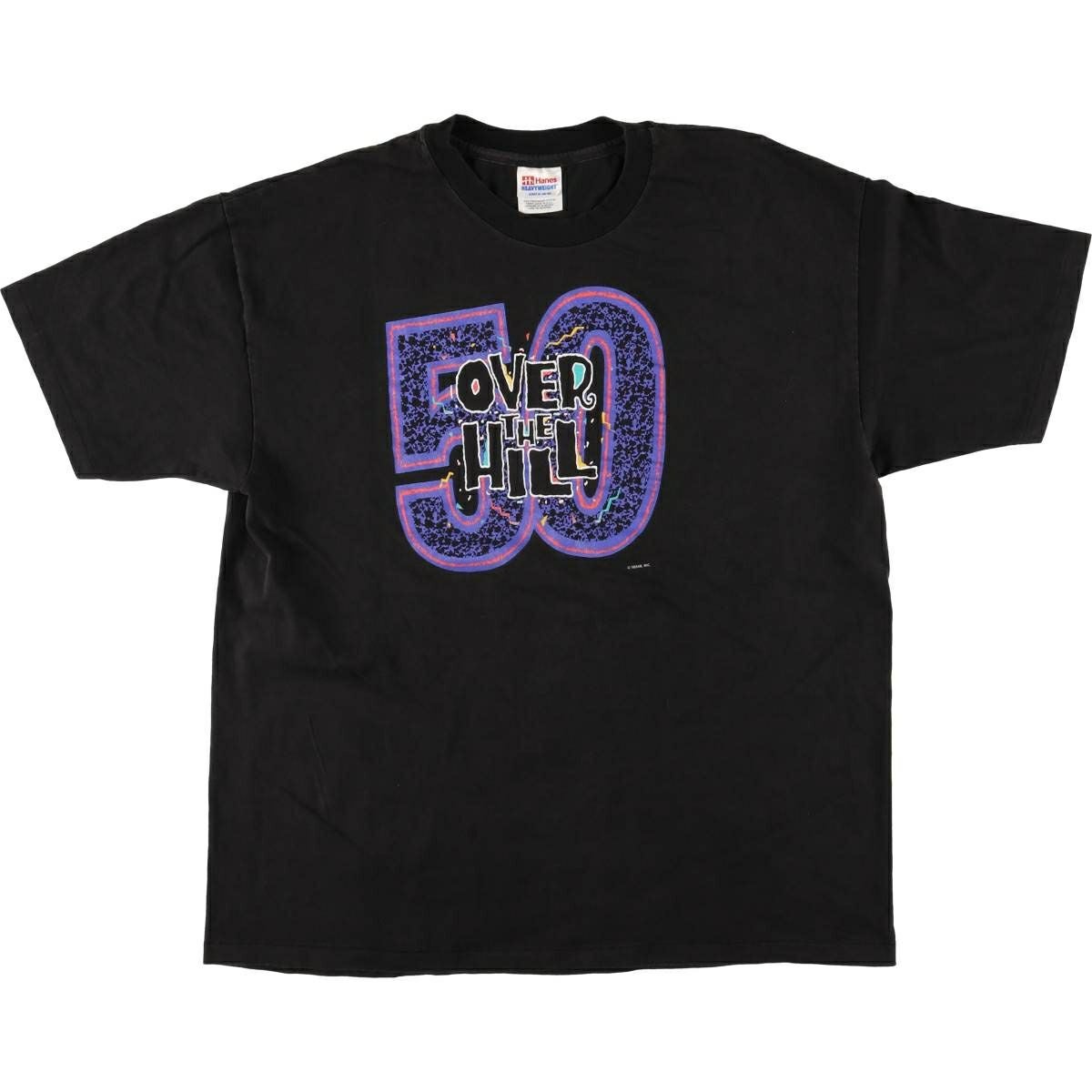 古着 90年代 ヘインズ Hanes プリントTシャツ USA製 メンズXL相当