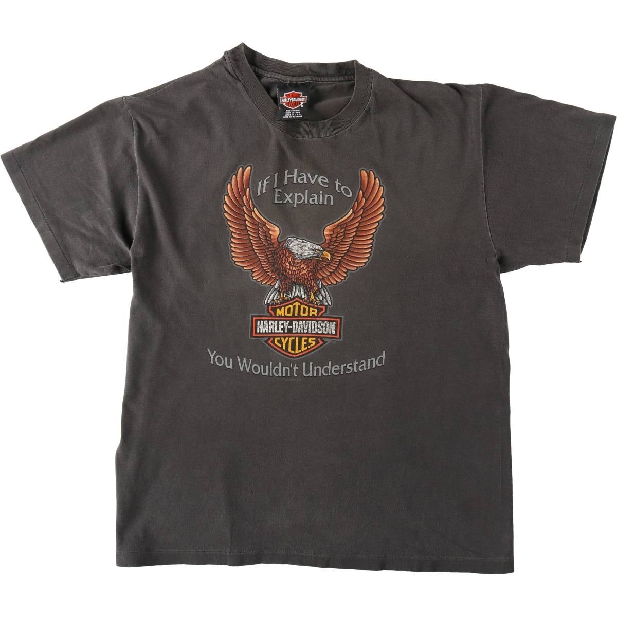 古着 90年代 ハーレーダビッドソン Harley-Davidson 鷲柄 イーグル柄