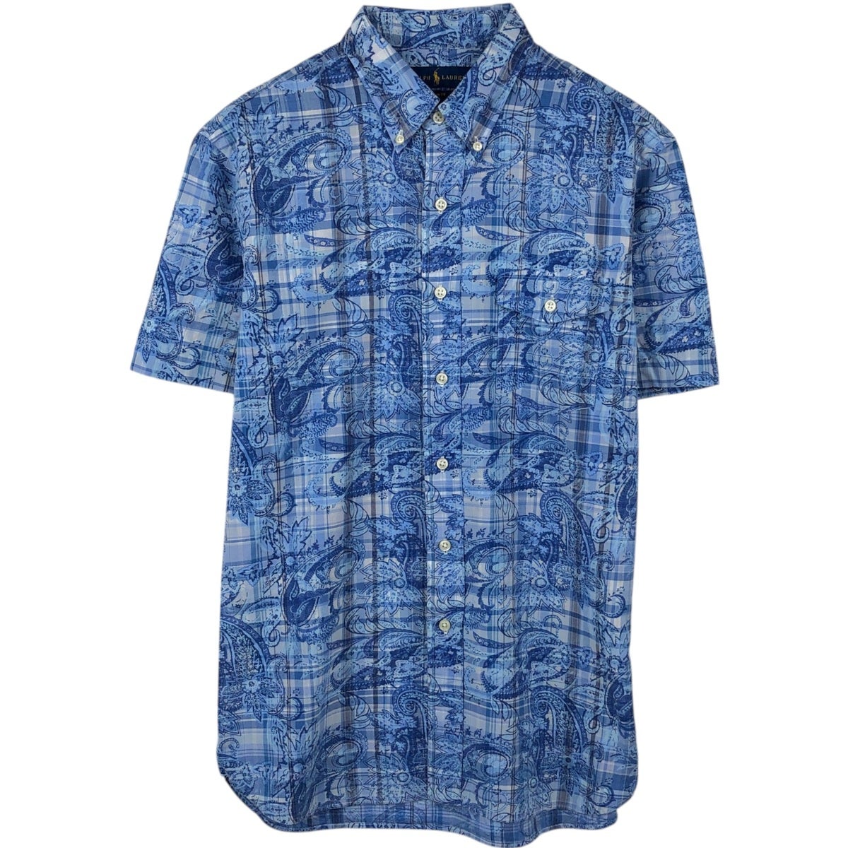 古着 ラルフローレン Ralph Lauren SLIM FIT スリムフィット 総柄