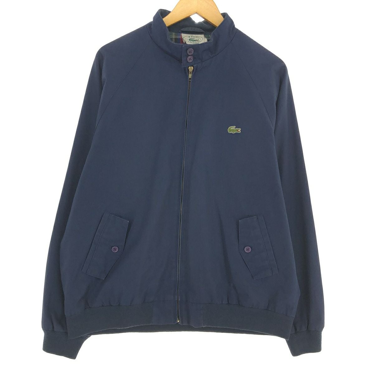 古着 80年代 ラコステ LACOSTE IZOD ハリントンジャケット スイング