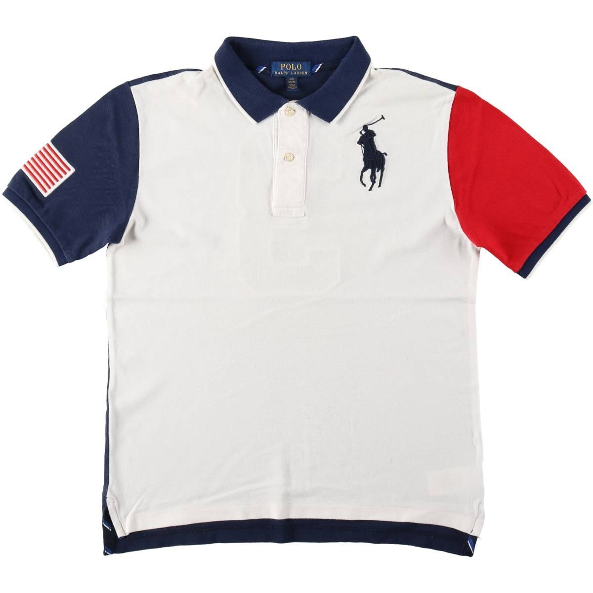 古着 ラルフローレン Ralph Lauren POLO RALPH LAUREN 星条旗柄 ビッグ