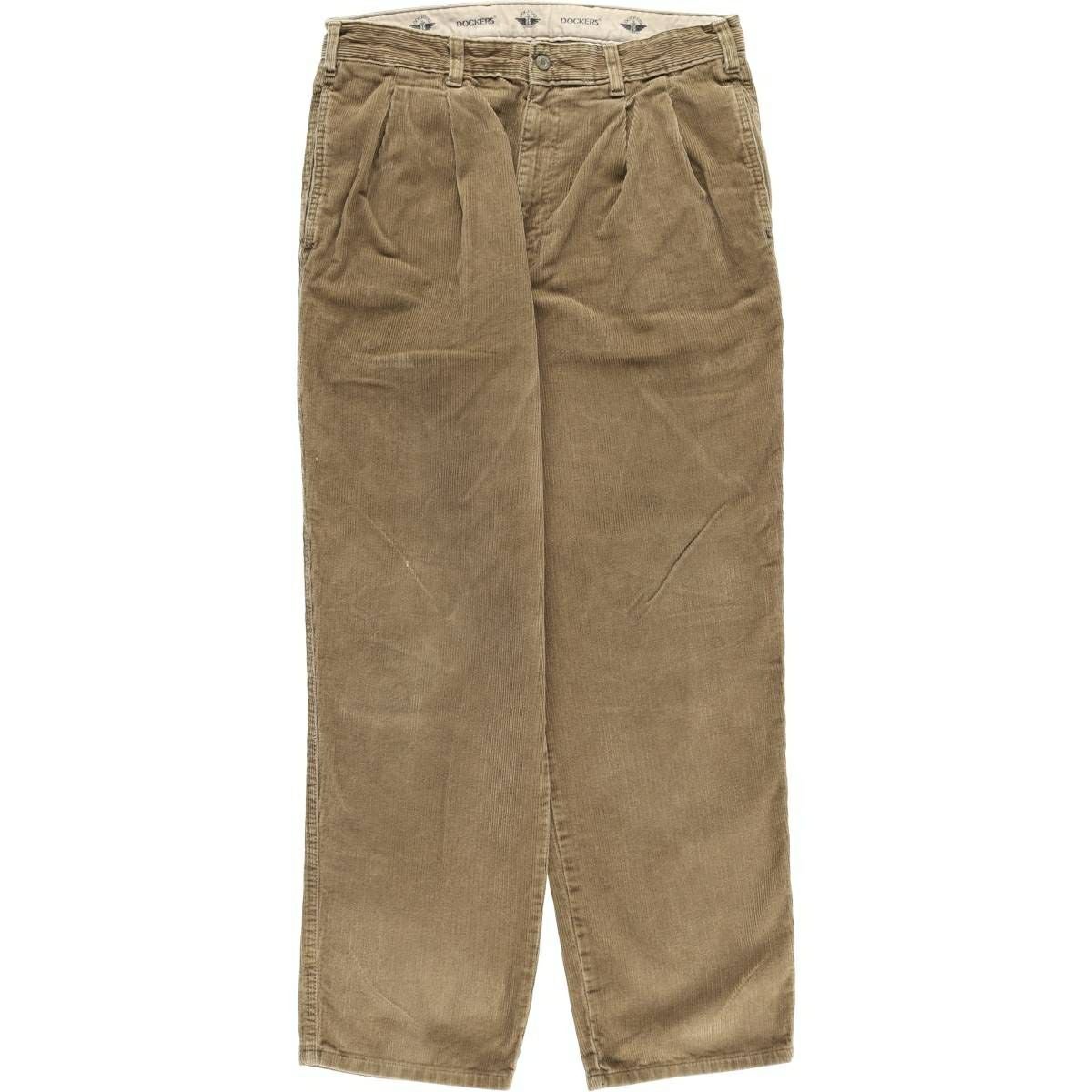 古着 ドッカーズ DOCKERS PREMIUM ツータック リネンパンツ スラックス